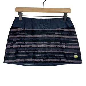 Wilson Womens Mesh Mini Skirt Sz Small Tennis Golf Athletic Black Multicolor
